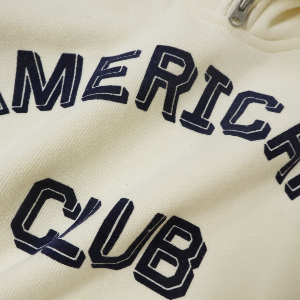 Americana(アメリカーナ)レディースクロップド ハーフジップ スウェット【BRF-801A-2】