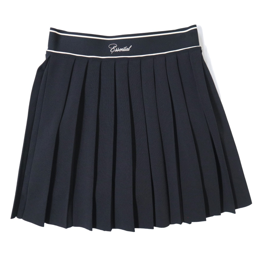 ESSENTIAL(エッセンシャル)レディース ニットプリーツミニスカート”Knit Pleated Mini Skirt”【2502-261-251】