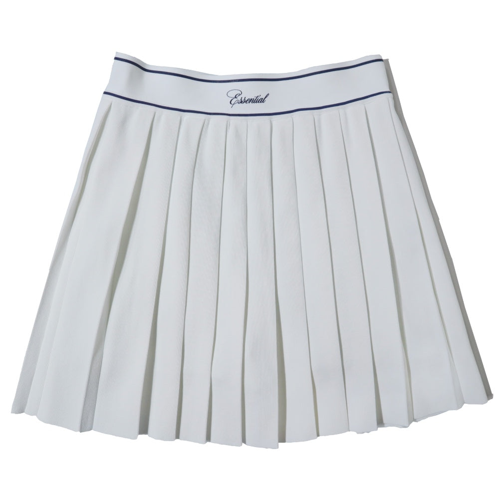 ESSENTIAL(エッセンシャル)レディース ニットプリーツミニスカート”Knit Pleated Mini Skirt”【2502-261-251】