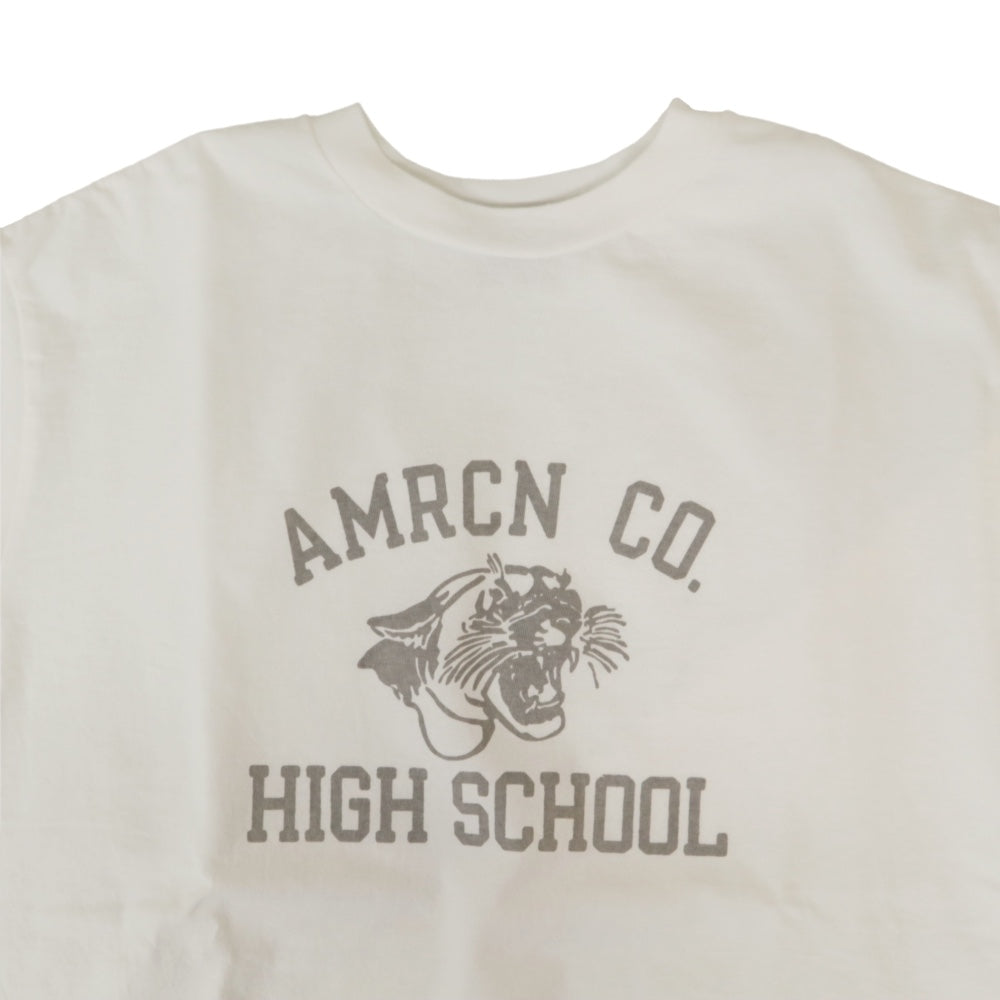 Americana(アメリカーナ)レディース AMRCN CO.HIGH SCHOOL USED加工 Tシャツ【BRF-782A/2】