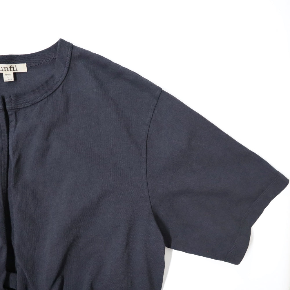 unfil(アンフィル)レディース ドライタッチコットンジャージーフロントタイティーカーディガン"dry touch cotton jersey front-tie T-cardigan"【WVSP-UW131】