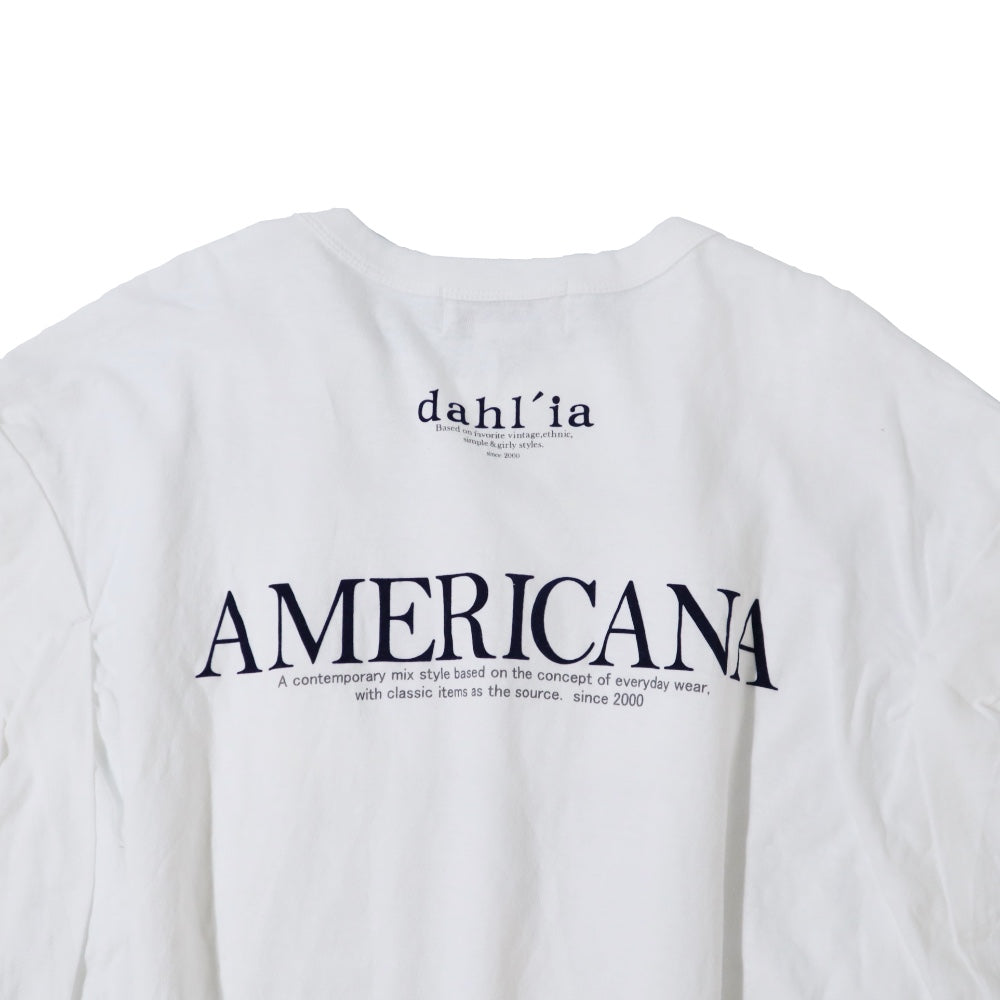 Americana(アメリカーナ)レディース Americana x dahl’ia/ リメイク プリントT【BRF-M-787 DA】