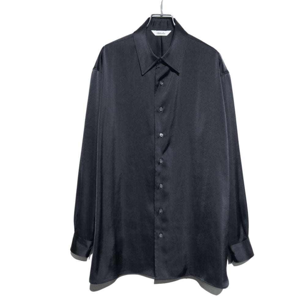 oblada(オブラダ) レディース "BLOKE SATIN SHIRT" ブロック サテンシャツ【S2510SH02】