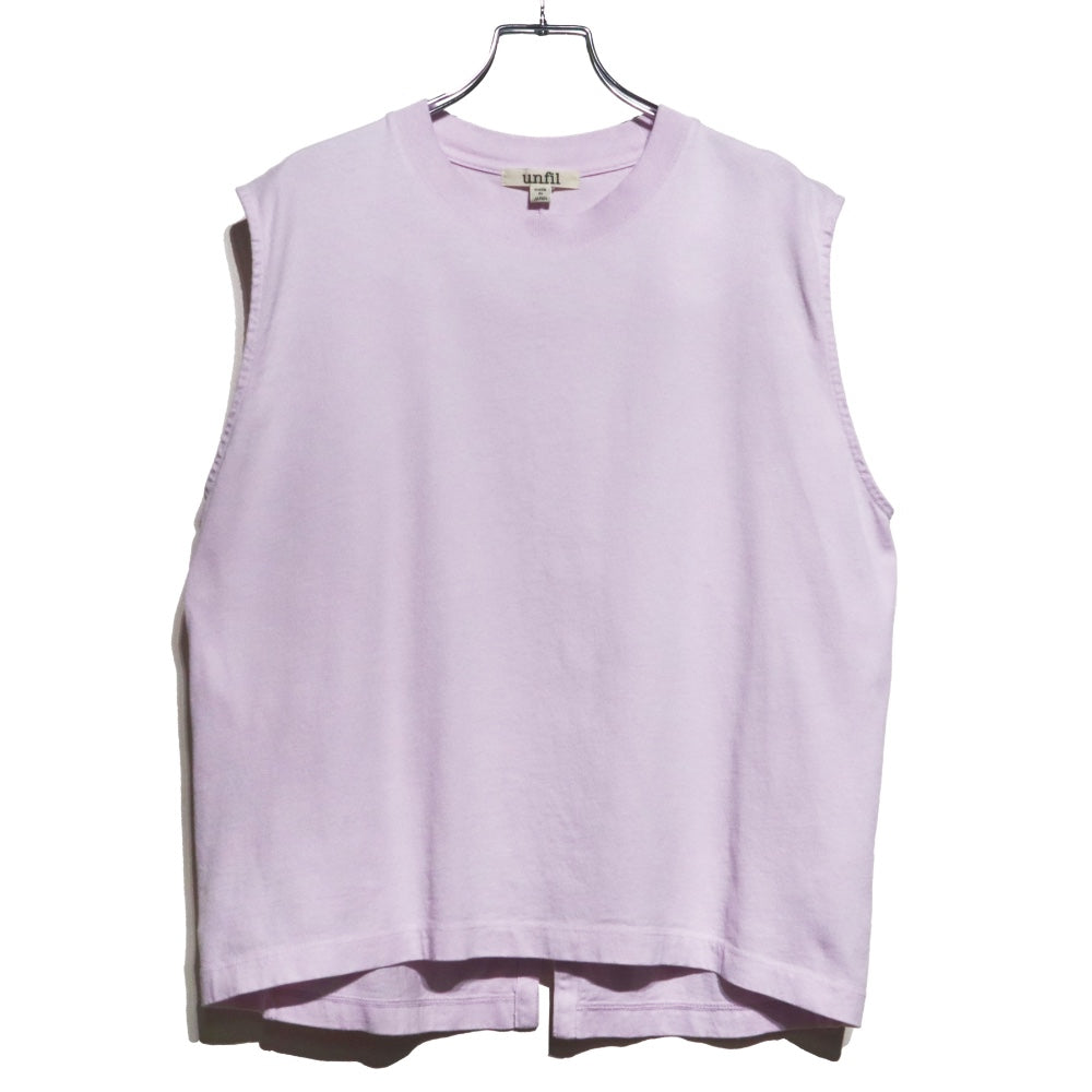 unfil(アンフィル)レディース ドライタッチコットンジャージースリーブレスTシャツ"dry touch cotton jersey sleeveless Tee"【WVSP-UW133】