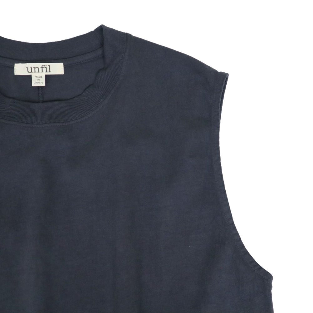 unfil(アンフィル)レディース ドライタッチコットンジャージースリーブレスTシャツ"dry touch cotton jersey sleeveless Tee"【WVSP-UW133】