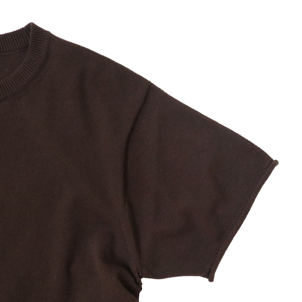 unfil(アンフィル)レディース ブラッシュドシルクコットンショートスリーブギャザードP/O"BRUSHED SILK COTTON SHORT-SLEEVE GATHERED P/O"【WVFL-UW101】