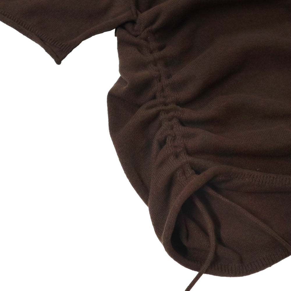 unfil(アンフィル)レディース ブラッシュドシルクコットンショートスリーブギャザードP/O"BRUSHED SILK COTTON SHORT-SLEEVE GATHERED P/O"【WVFL-UW101】