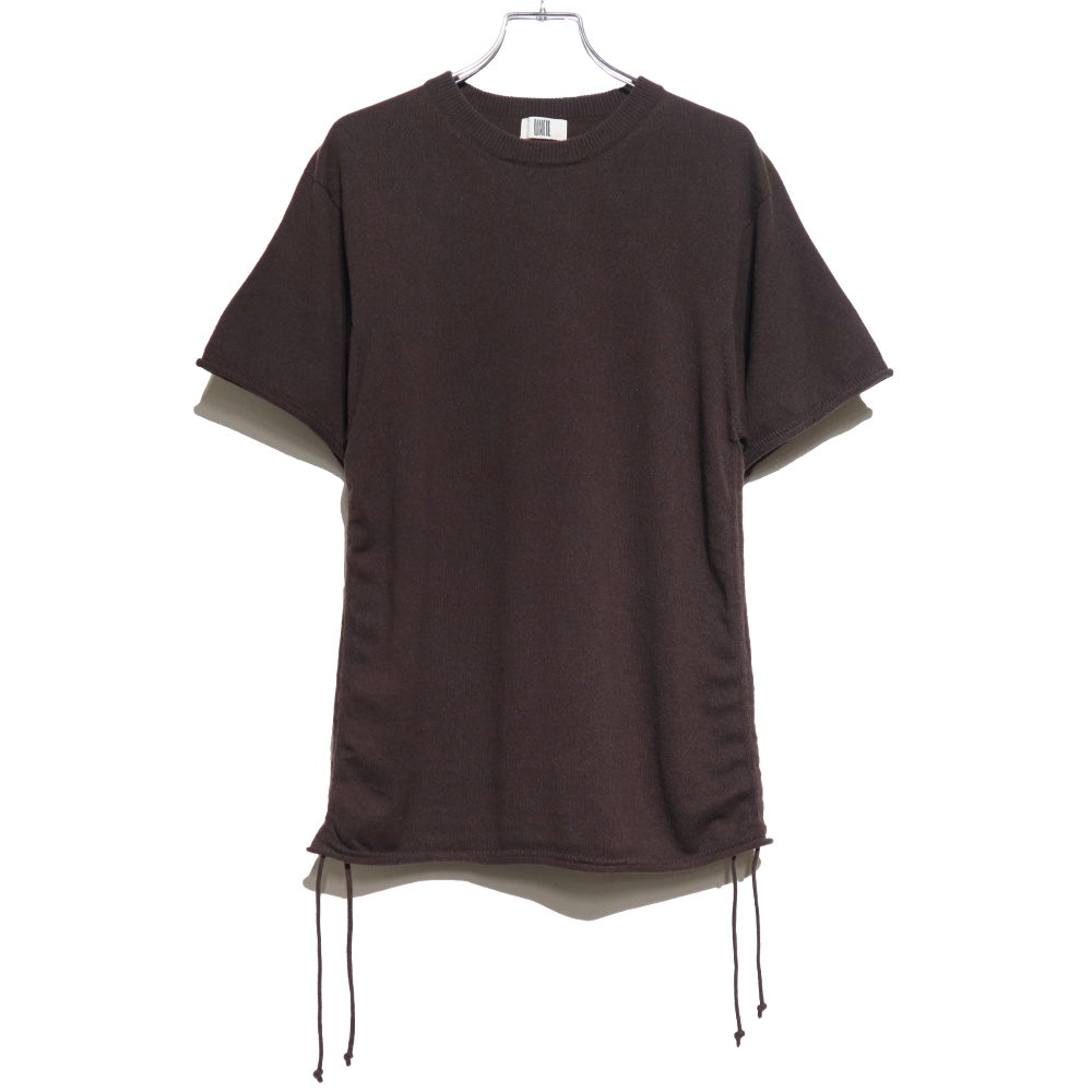 unfil(アンフィル)レディース ブラッシュドシルクコットンショートスリーブギャザードP/O"BRUSHED SILK COTTON SHORT-SLEEVE GATHERED P/O"【WVFL-UW101】