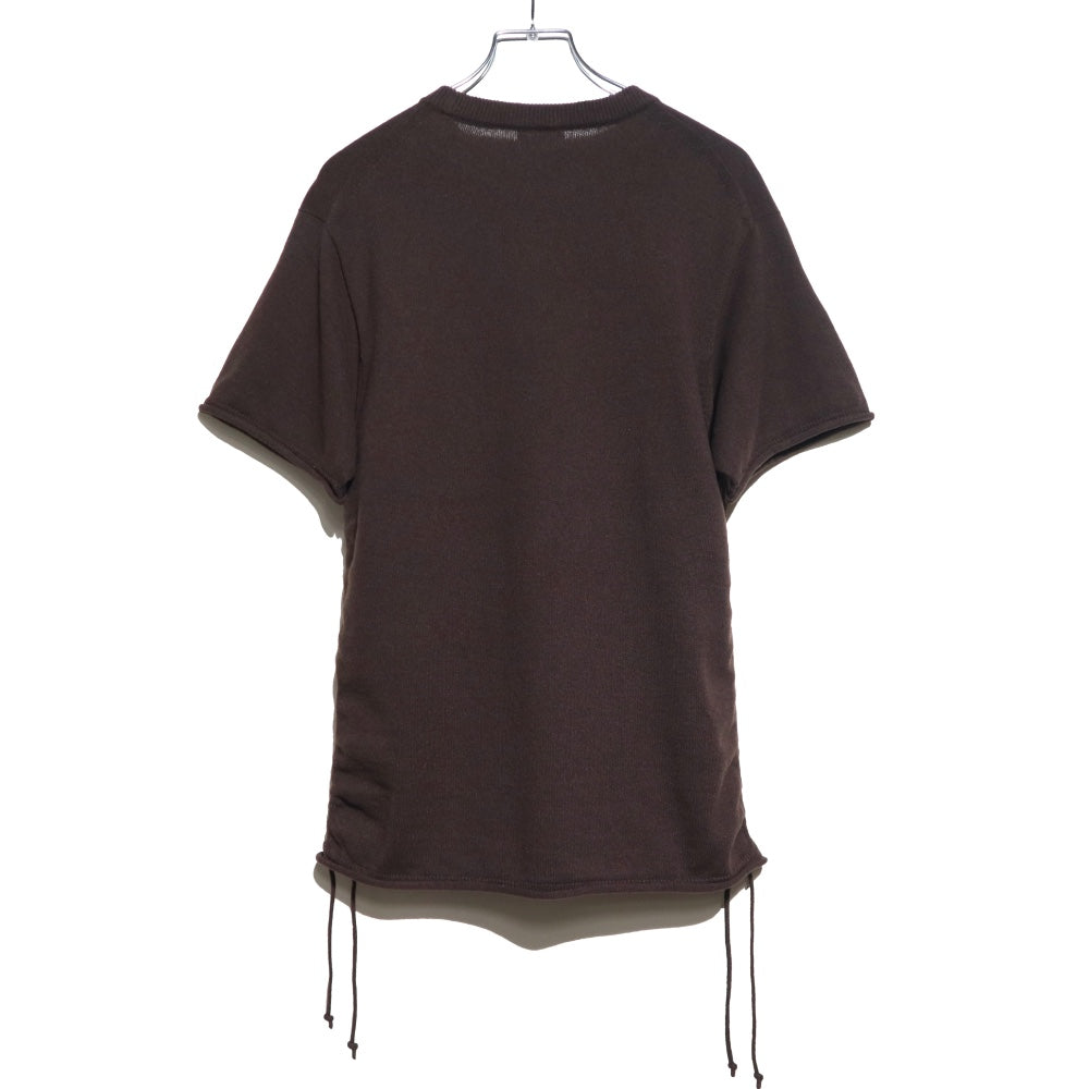 unfil(アンフィル)レディース ブラッシュドシルクコットンショートスリーブギャザードP/O"BRUSHED SILK COTTON SHORT-SLEEVE GATHERED P/O"【WVFL-UW101】