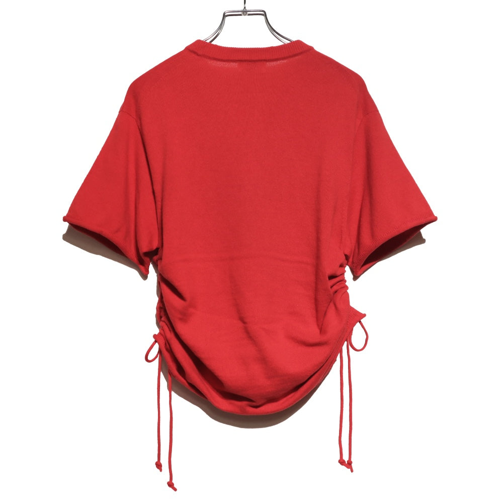 unfil(アンフィル)レディース ブラッシュドシルクコットンショートスリーブギャザードP/O"BRUSHED SILK COTTON SHORT-SLEEVE GATHERED P/O"【WVFL-UW101】
