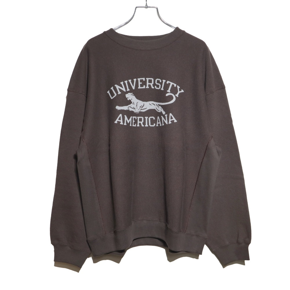 Americana(アメリカーナ)レディース リバースウィーブ クルーネック