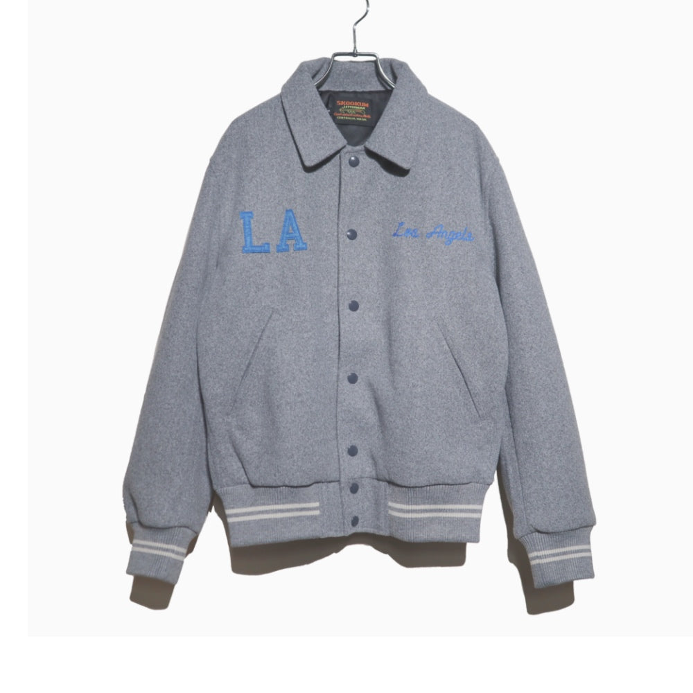 SKOOKUM スクーカム スタジアム ジャンパー ジャケット 38 USA SKOOKUM スクーカム アメリカ製 AWARD JACKET 袖レザー アワード