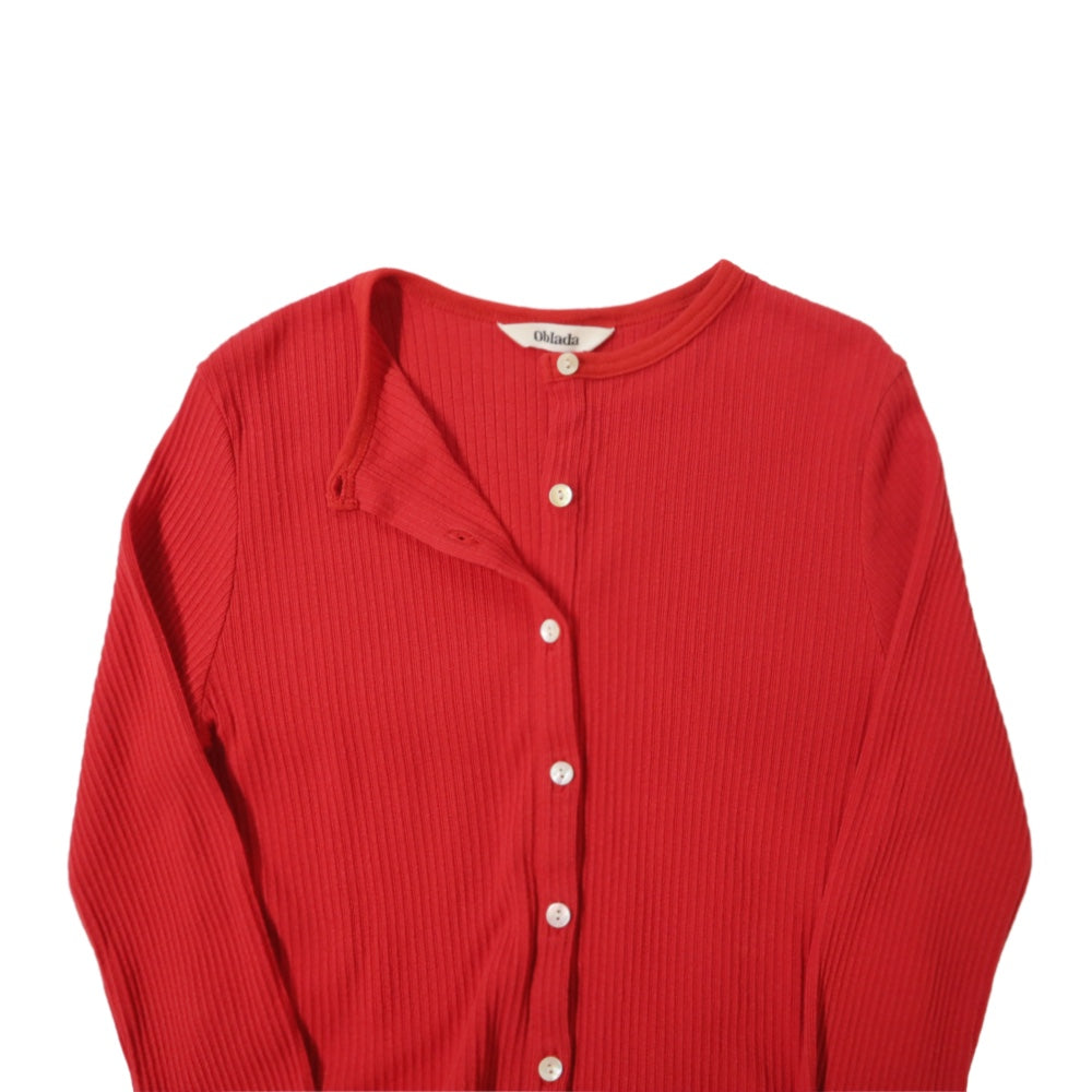 oblada(オブラダ)レディース"RIB CARDIGAN"リブカーディガン【M2510CU08】