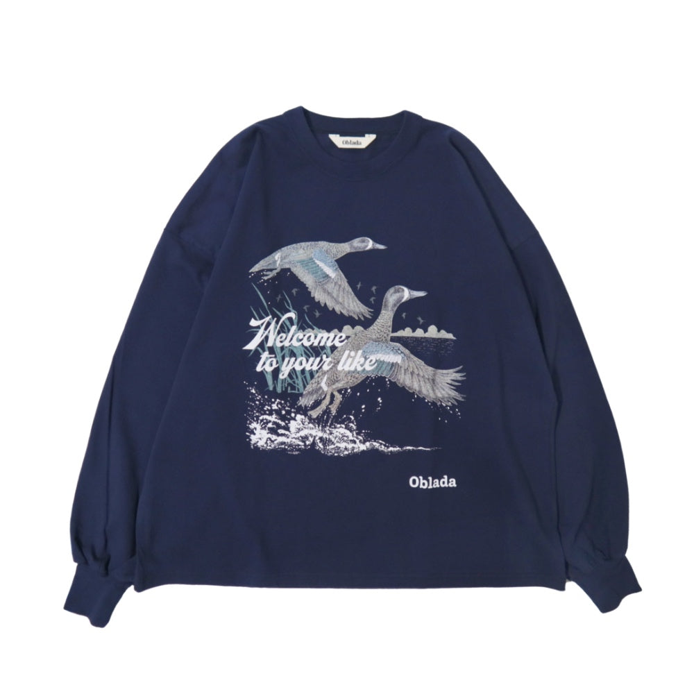 oblada(オブラダ)レディース バード ロング Tシャツ 