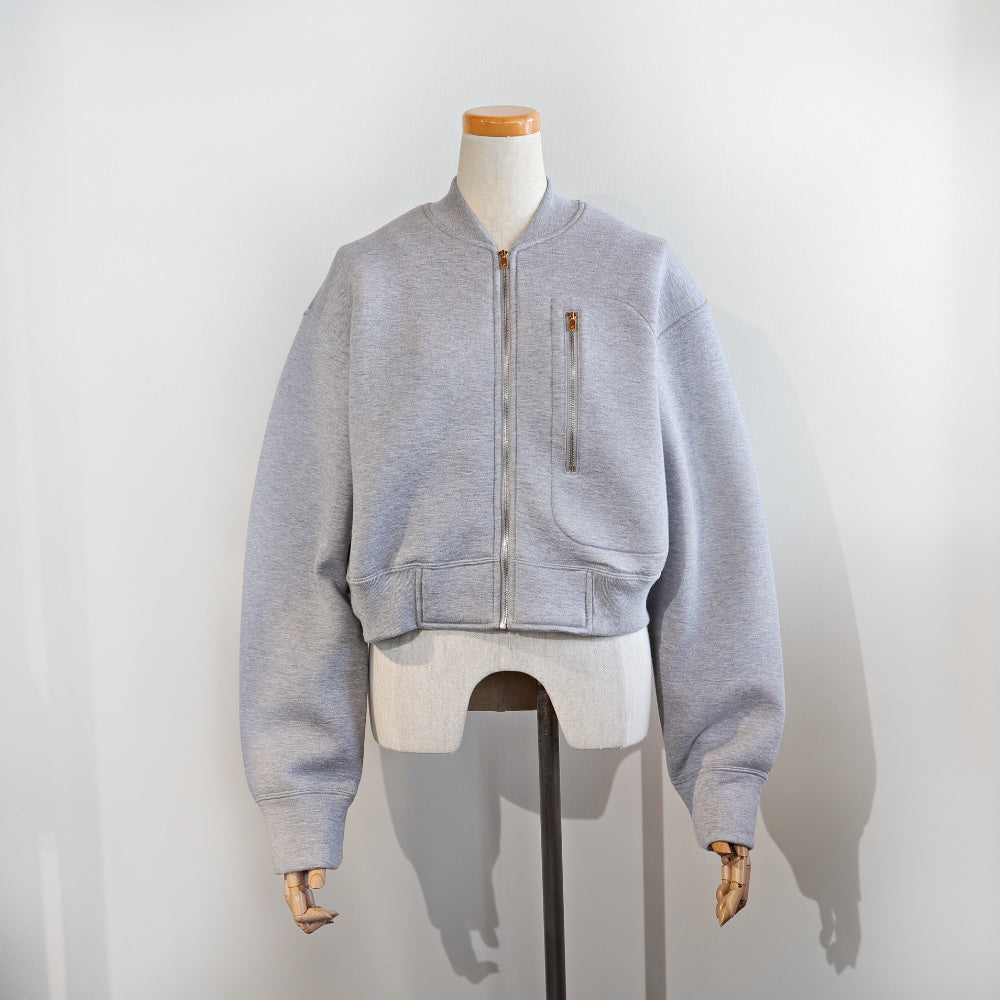 unfil(アンフィル)レディース ダブルフェイスジャージージップアップブルゾン "double faced jersey cropped zip jacket"【WFSP-UW109】