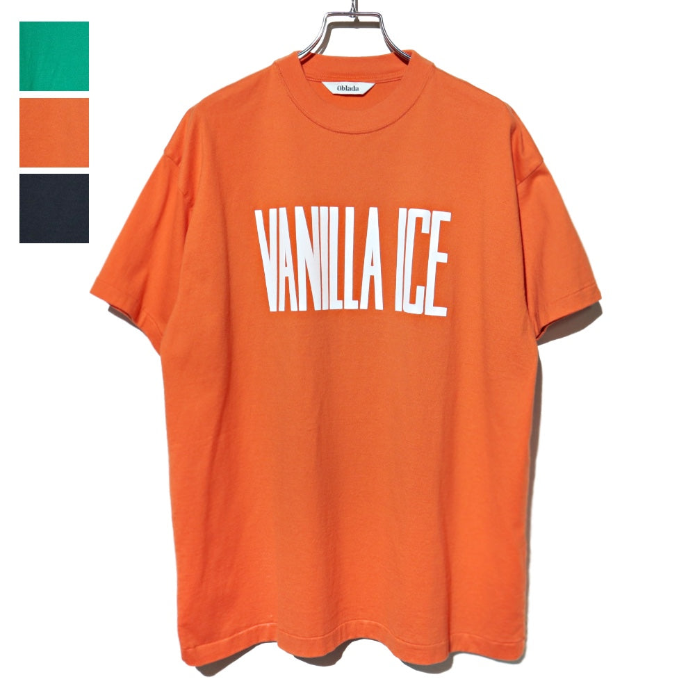 oblada(オブラダ)レディース "VANILLA ICE TEE" クルーネックロゴTシャツ 【M2410CU06】