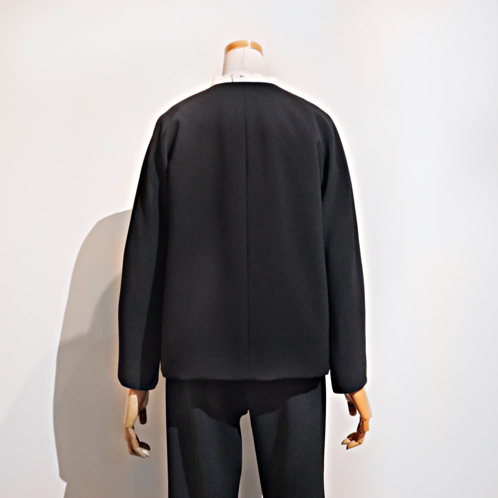 TRAVAIL MANUEL(トラバイユマニュアル)レディース ダブルクロスノーカラージャケット【TM4002】