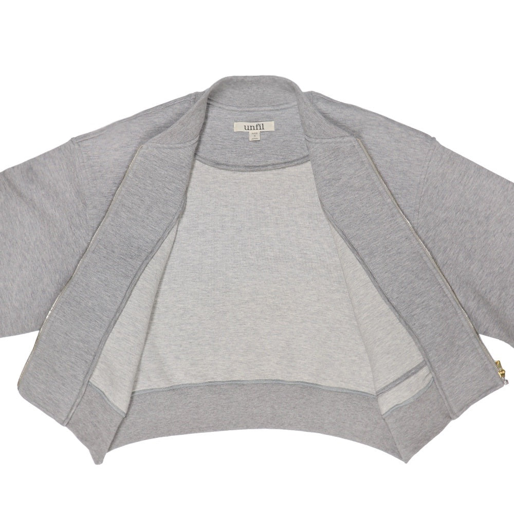 unfil(アンフィル)レディース ダブルフェイスジャージージップアップブルゾン "double faced jersey cropped zip jacket"【WFSP-UW109】