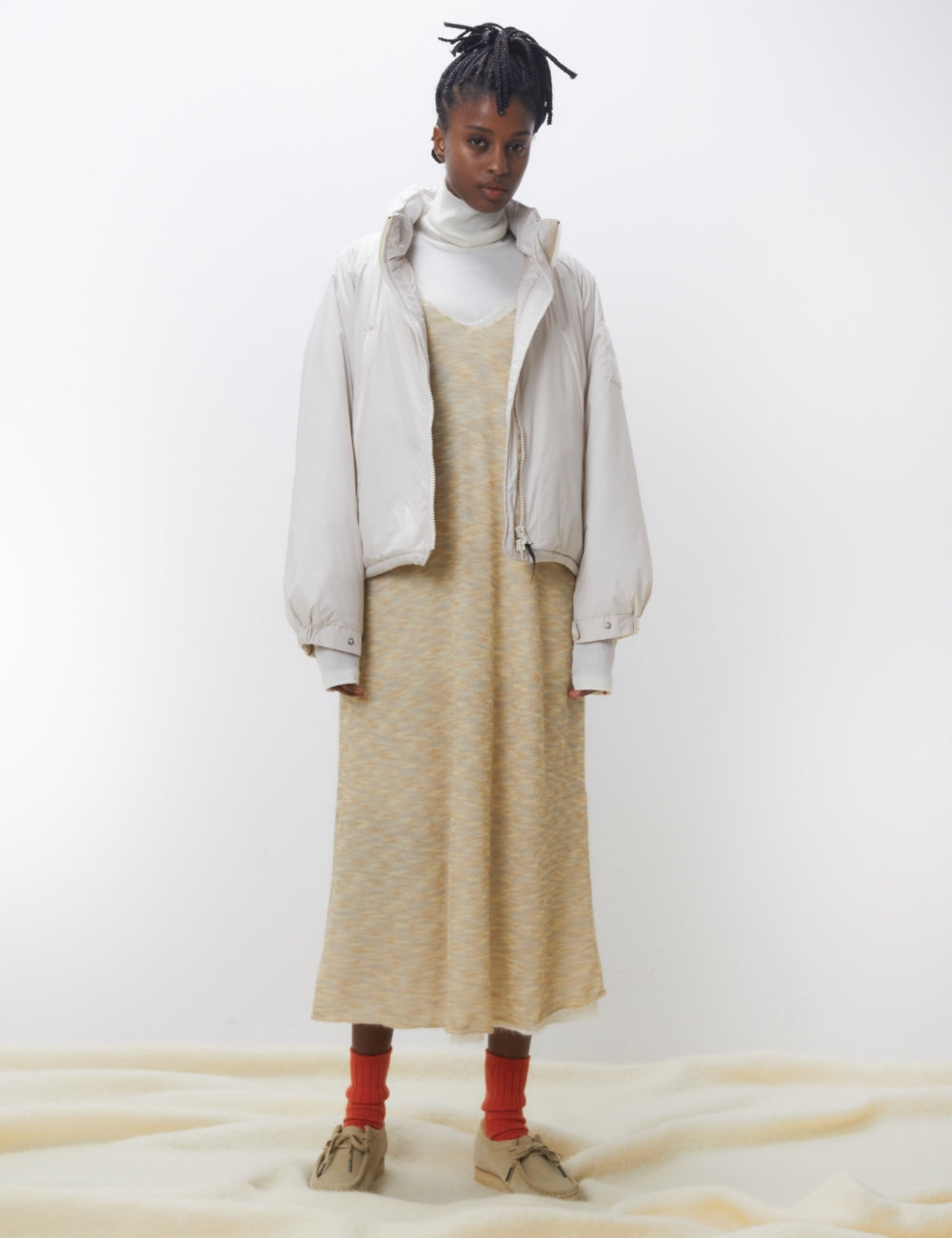 unfil(アンフィル)レディース unfil×WILD THINGS cropped HAPPY JACKET【WHFL-UW147】