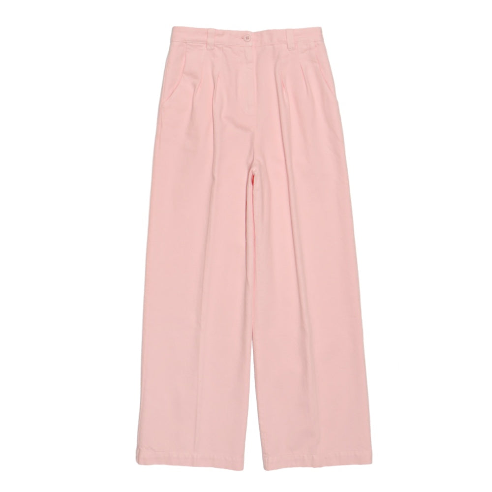 A.P.C.(アーペーセー)レディース "PANTALON TRESSIE"コットンツイル ハイウエストストレートパンツ【23243-1-51183】