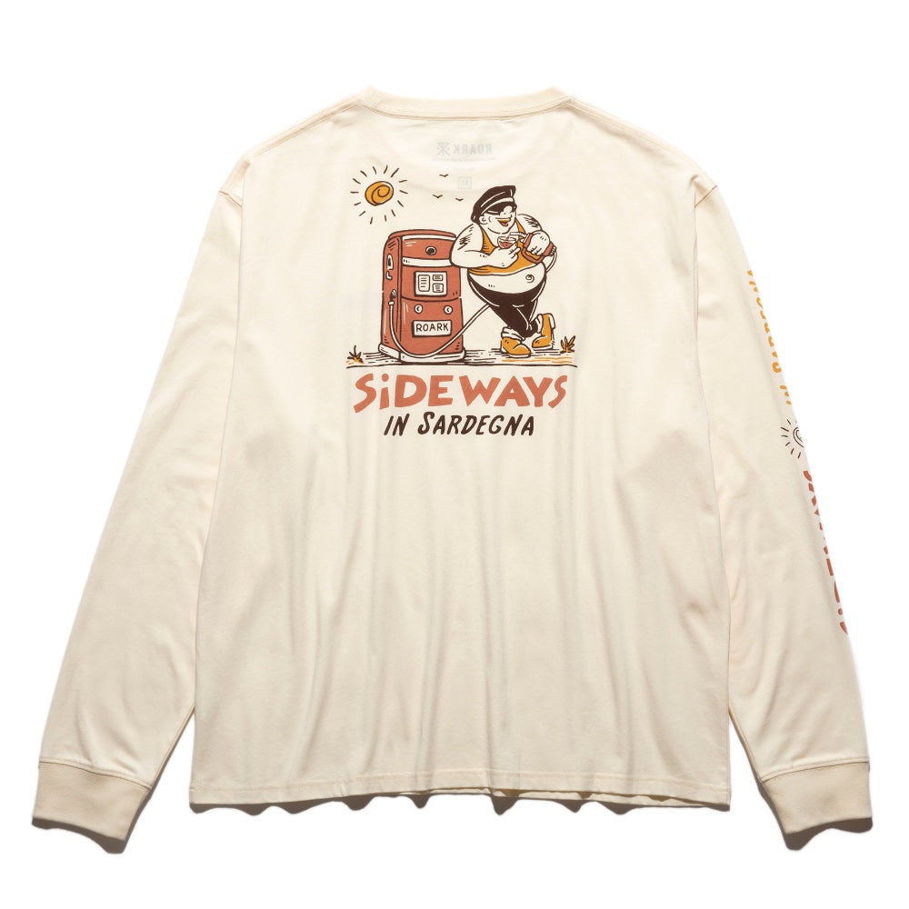 ROARK REVIVAL(ロアーク リバイバル)"SIDEWAYS IN SARDEGNA" L/S TEE【RLTJ1006-NAT】
