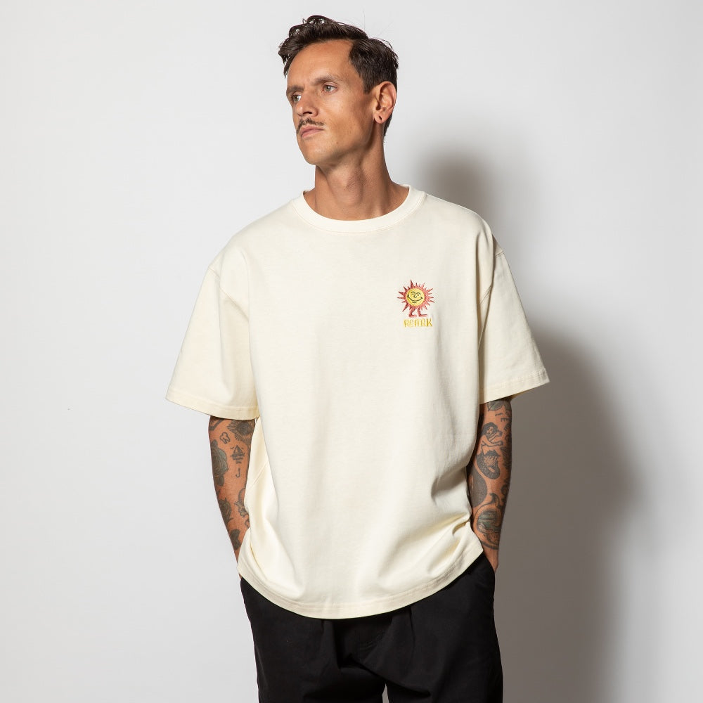 ROARK REVIVAL(ロアーク リバイバル)"SARDEGNA SUN" 9.3oz H/W TEE【RTJHW1000-NAT/CCL】