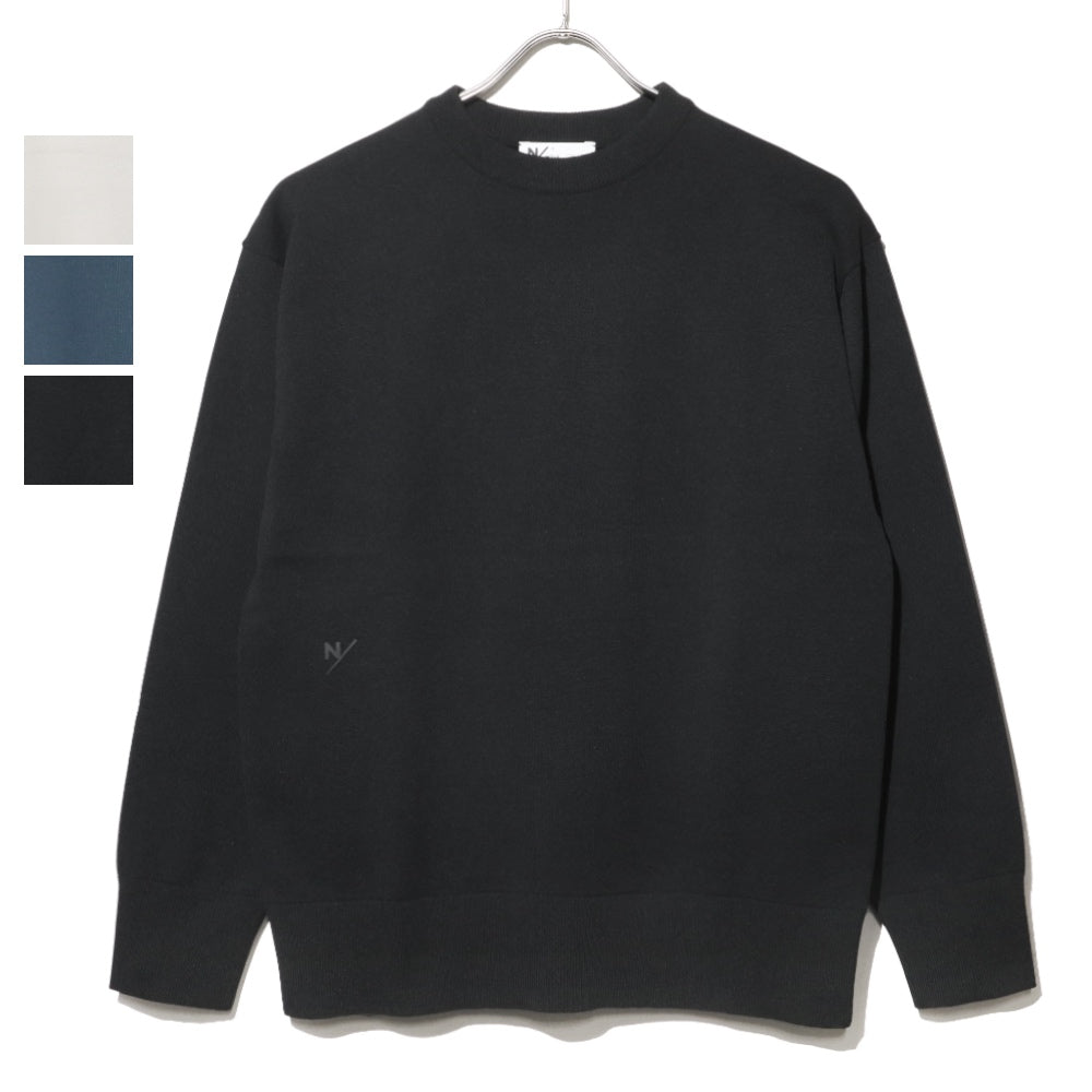 NEUTRALWORKS.(ニュートラルワークス)ユニセックス ウィフ ニッティング ロングスリーブ クルーネック【KSU23302】