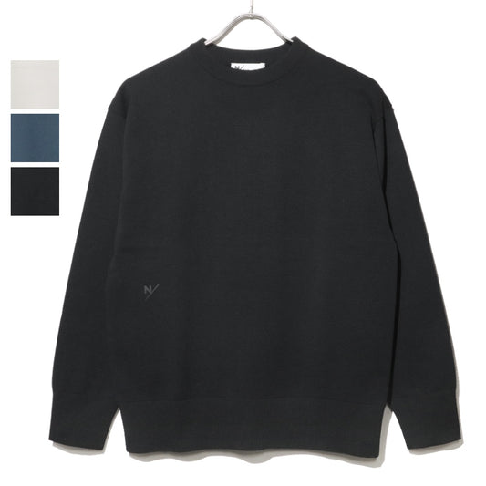 NEUTRALWORKS.(ニュートラルワークス)ユニセックス ウィフ ニッティング ロングスリーブ クルーネック【KSU23302】