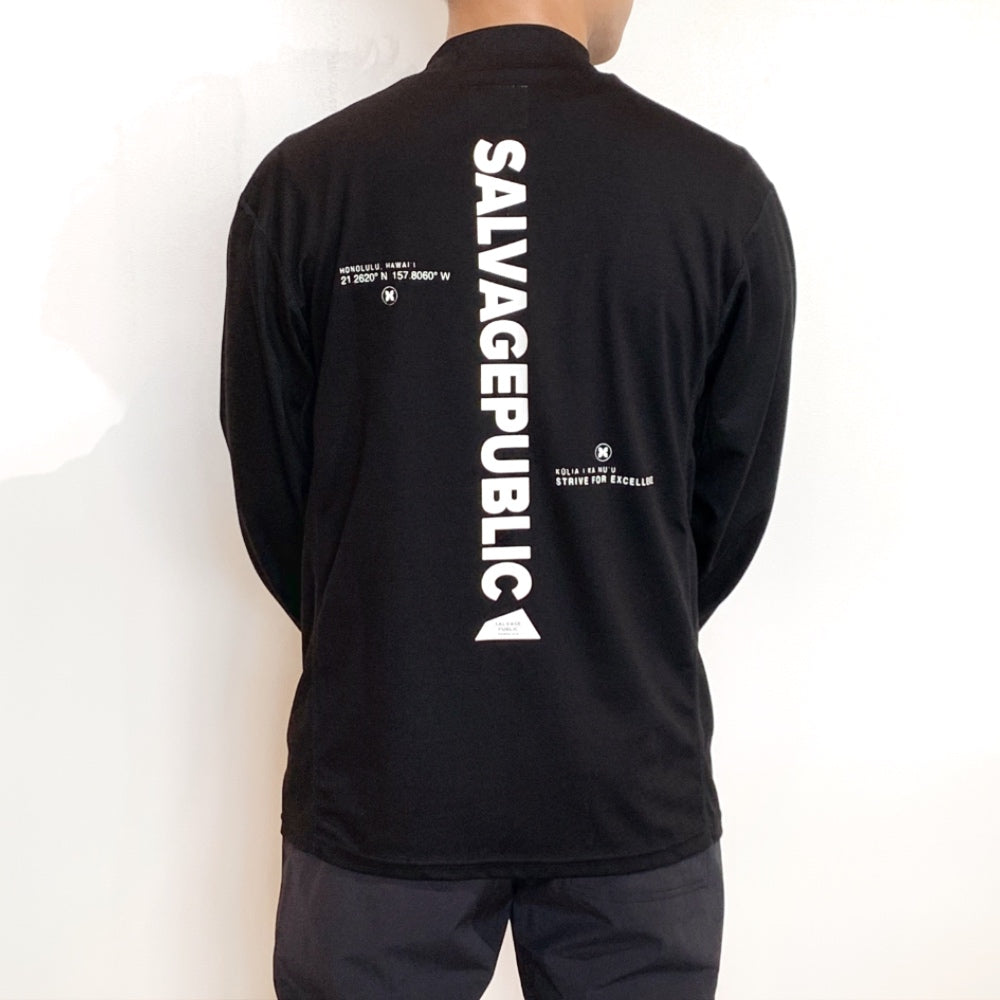 SALVAGE PUBLIC Kolepa(サルベージ パブリック コレパ)Kēhaupa?a ICE Mockneck L/S(EXCELLENCE) アイスナイロン モックネックロングスリーブ【SVKA3014】