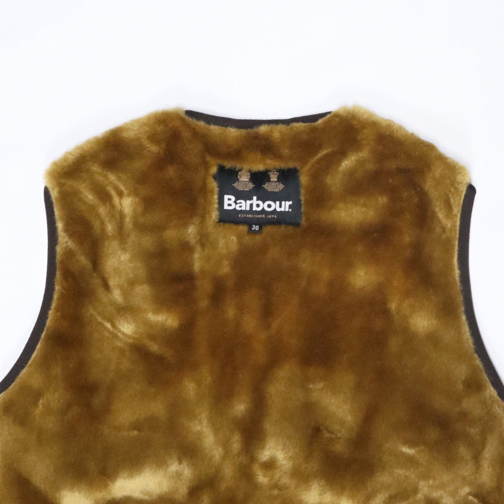 Barbour(バブアー)フロントジップ ファー ライナー ベスト【232MLI0035】