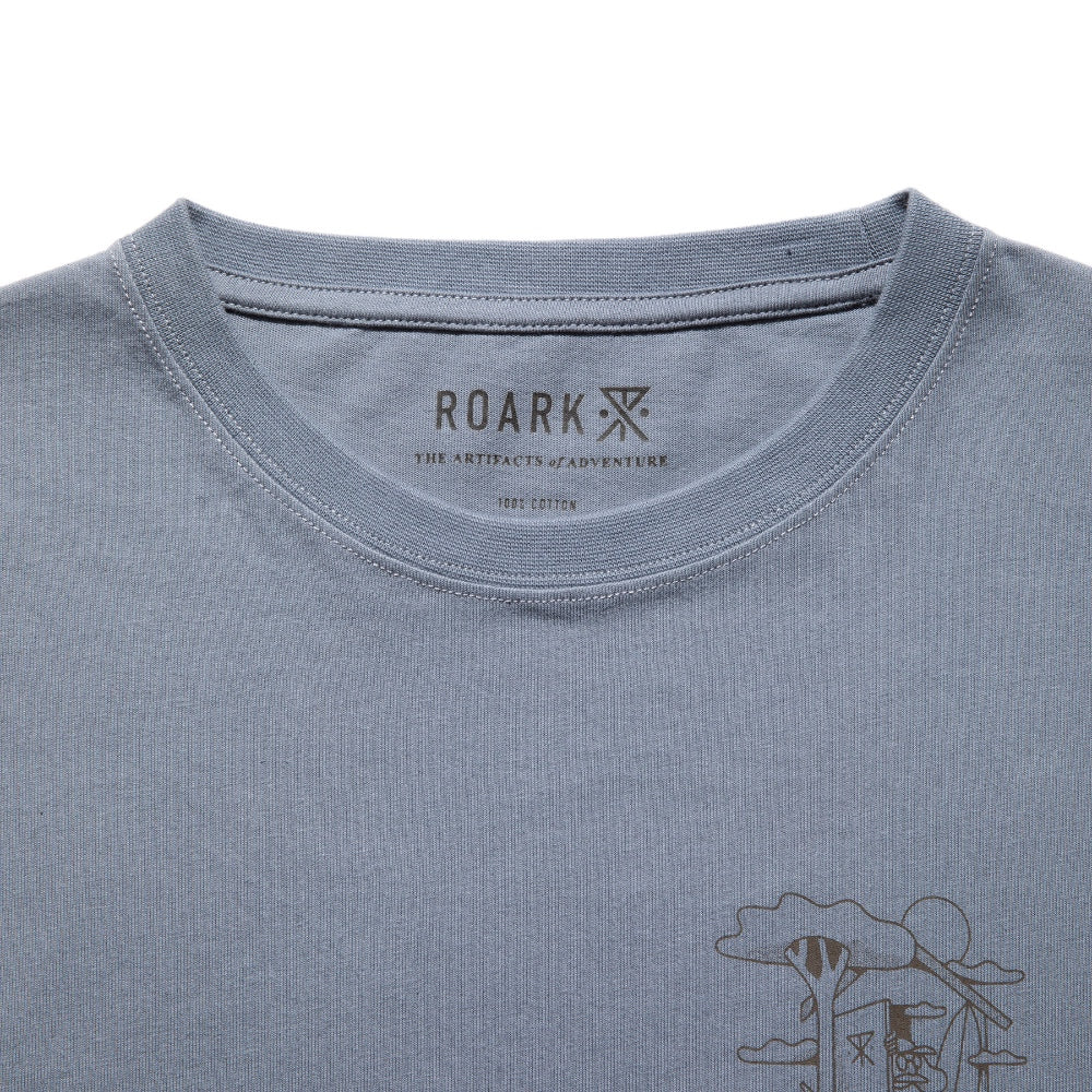 ROARK REVIVAL(ロアーク リバイバル)"LOAD TRIP CLUB" L/S TEE プリント ロングスリーブ Tシャツ【RLTJ957-FBL】