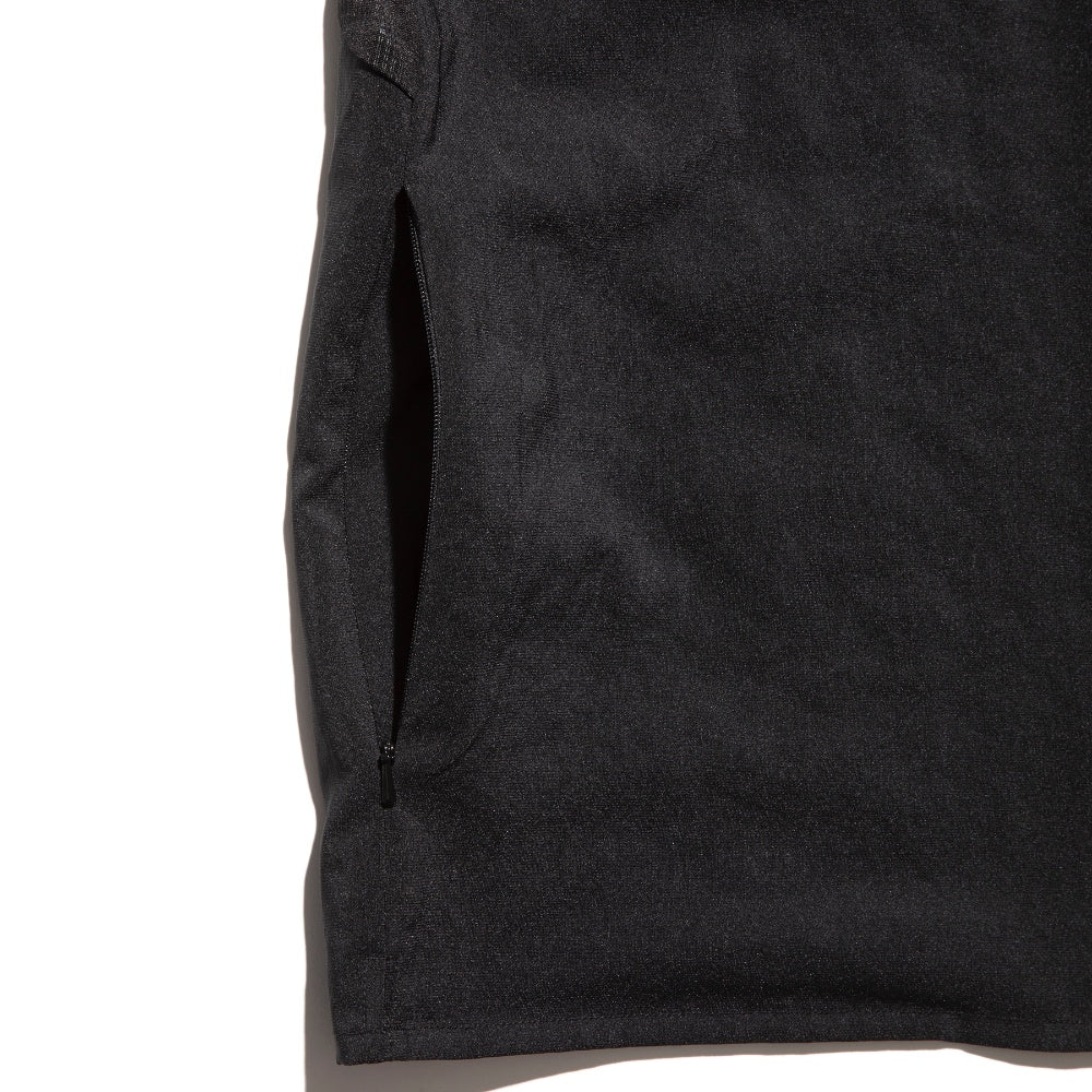 ROARK REVIVAL(ロアーク リバイバル)DELTA LS SHIRTS - w/Polartec ストレッチ ポリエステル オープンカラー シャツ【RWJ950-BLK】