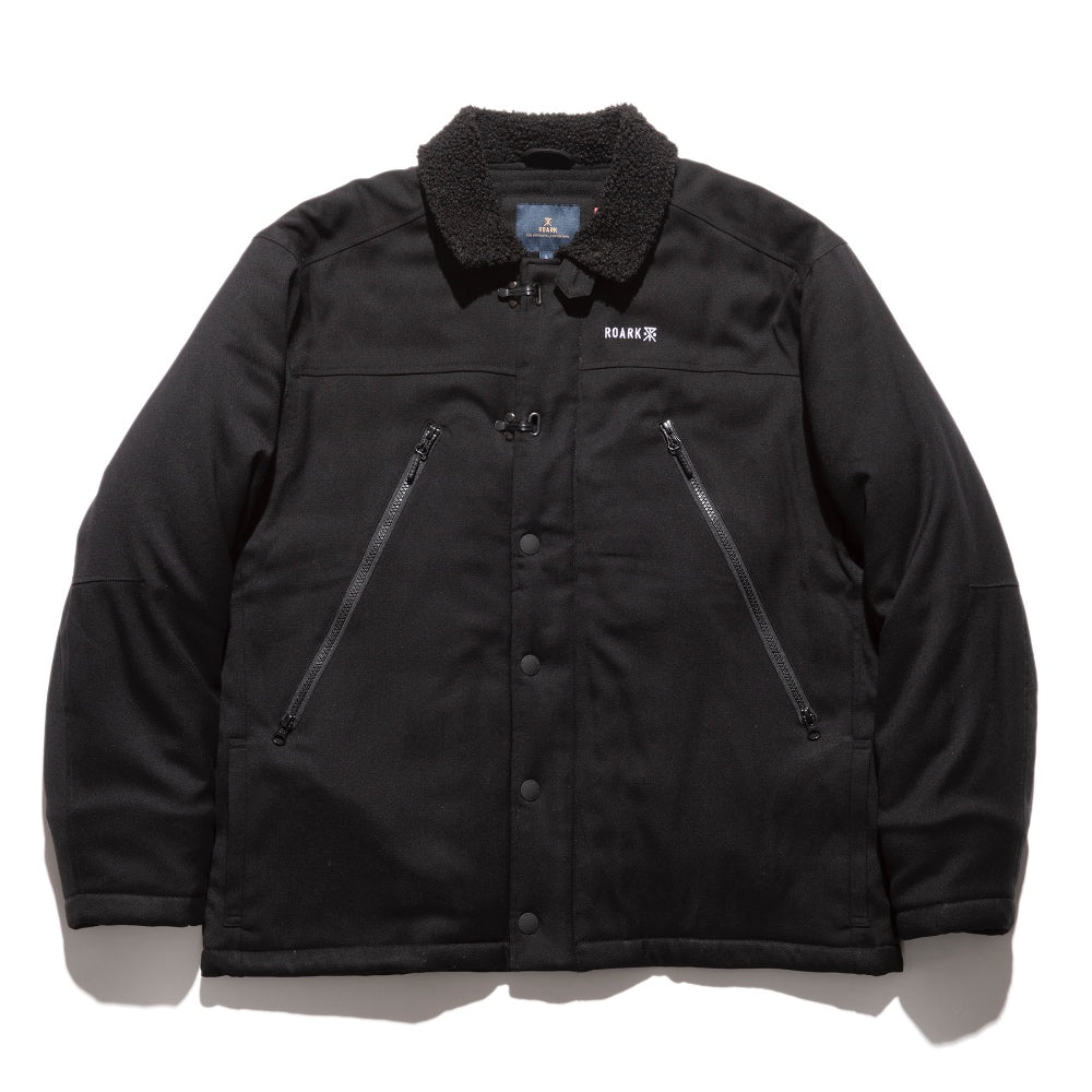 ROARK REVIVAL(ロアーク リバイバル)NEW AXEMAN JACKET ボアカラー 中綿ジャケット【RJJ951-BLK】