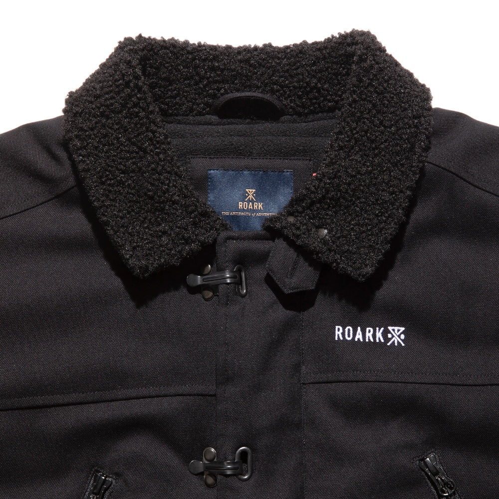 ROARK REVIVAL(ロアーク リバイバル)NEW AXEMAN JACKET ボアカラー 中綿ジャケット【RJJ951-BLK】