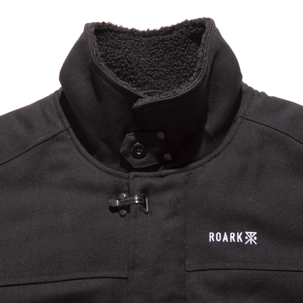 ROARK REVIVAL(ロアーク リバイバル)NEW AXEMAN JACKET ボアカラー 中綿ジャケット【RJJ951-BLK】
