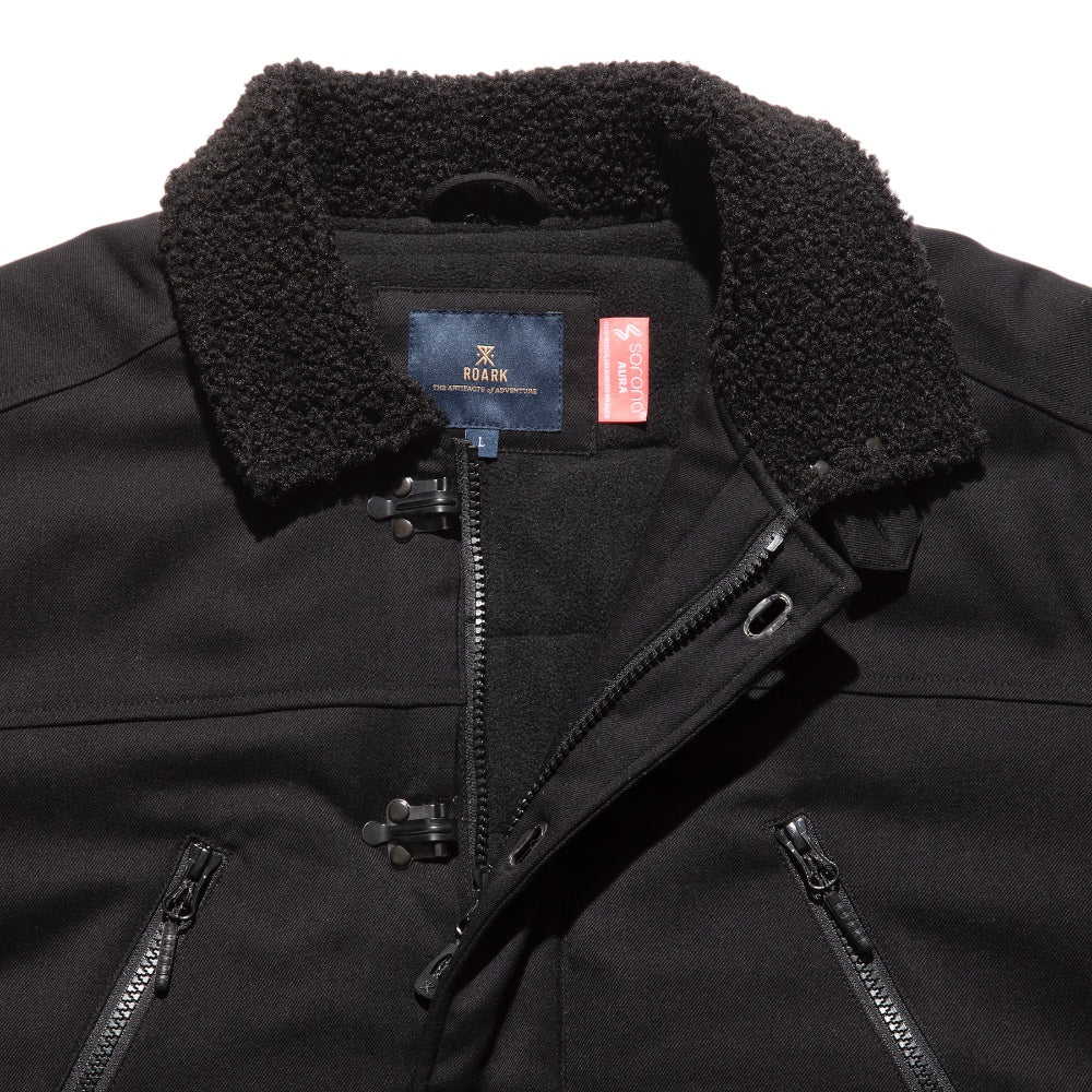 ROARK REVIVAL(ロアーク リバイバル)NEW AXEMAN JACKET ボアカラー 中綿ジャケット【RJJ951-BLK】