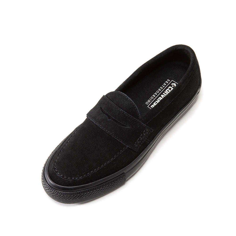 CONVERSE SKATEBOARDING(コンバース スケートボーディング) スエード ローファー スニーカーソール ”CS LOAFER SK SU" ”ブラック”【34201570】
