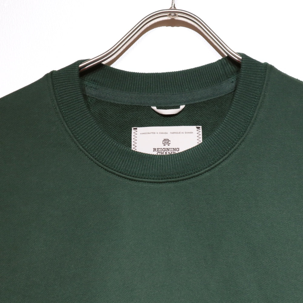 REIGNING CHAMP(レイニング チャンプ)MIDWEIGHT TERRY RELAXED CREWNECK ミッドウェイトテリー リラックス クルーネック スウェットシャツ "British Racing Green"【RC-3718】