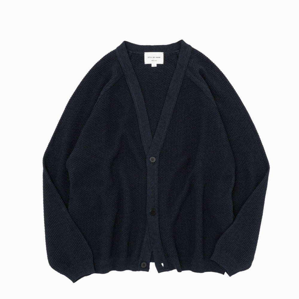 STILL BY HAND(スティル バイ ハンド) 10G クリスピーコットン ニットカーディガン"24SS"【KN03241】