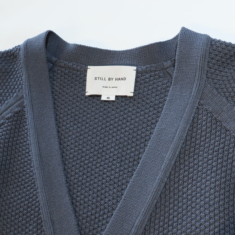 STILL BY HAND(スティル バイ ハンド) 10G クリスピーコットン ニットカーディガン"24SS"【KN03241】