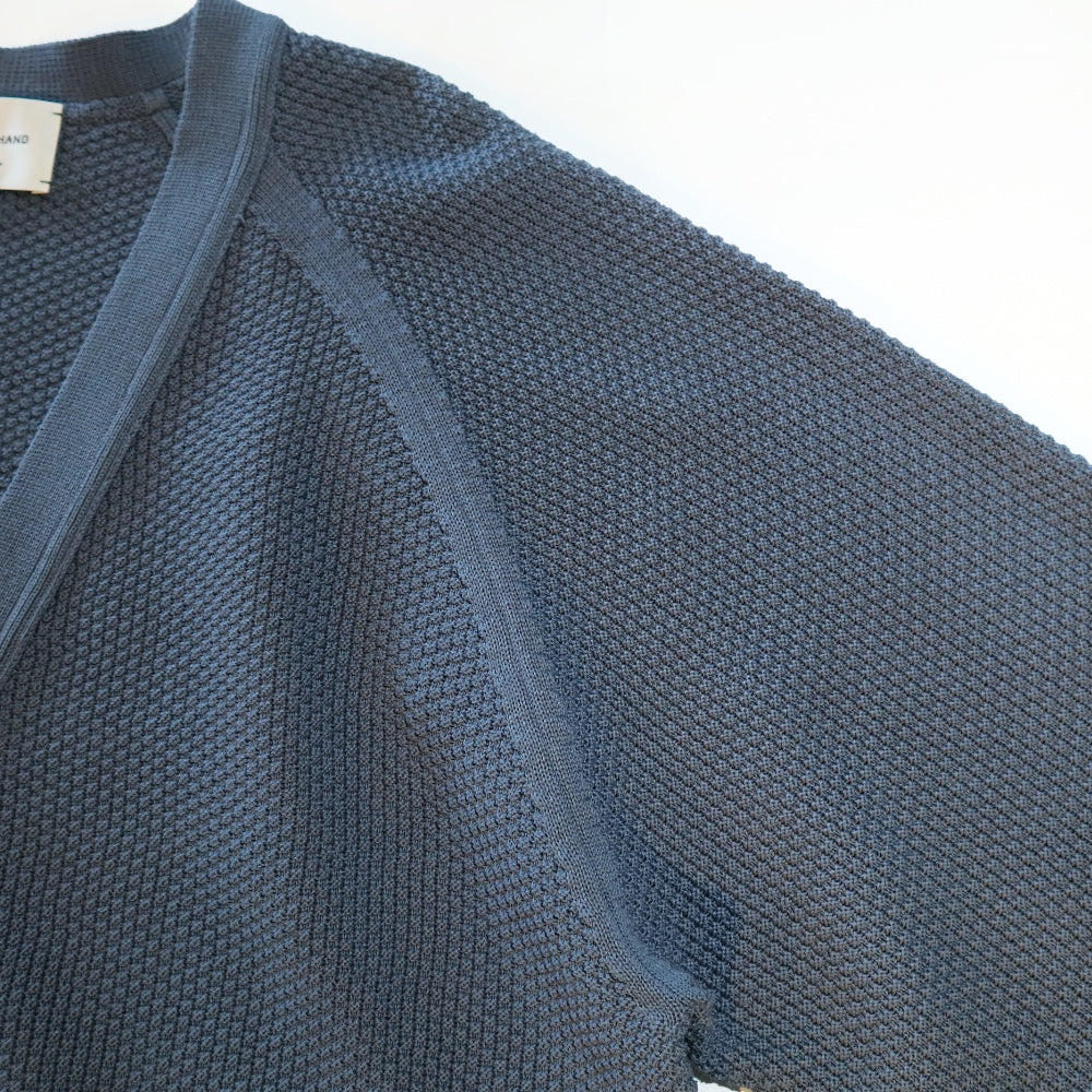 STILL BY HAND(スティル バイ ハンド) 10G クリスピーコットン ニットカーディガン"24SS"【KN03241】