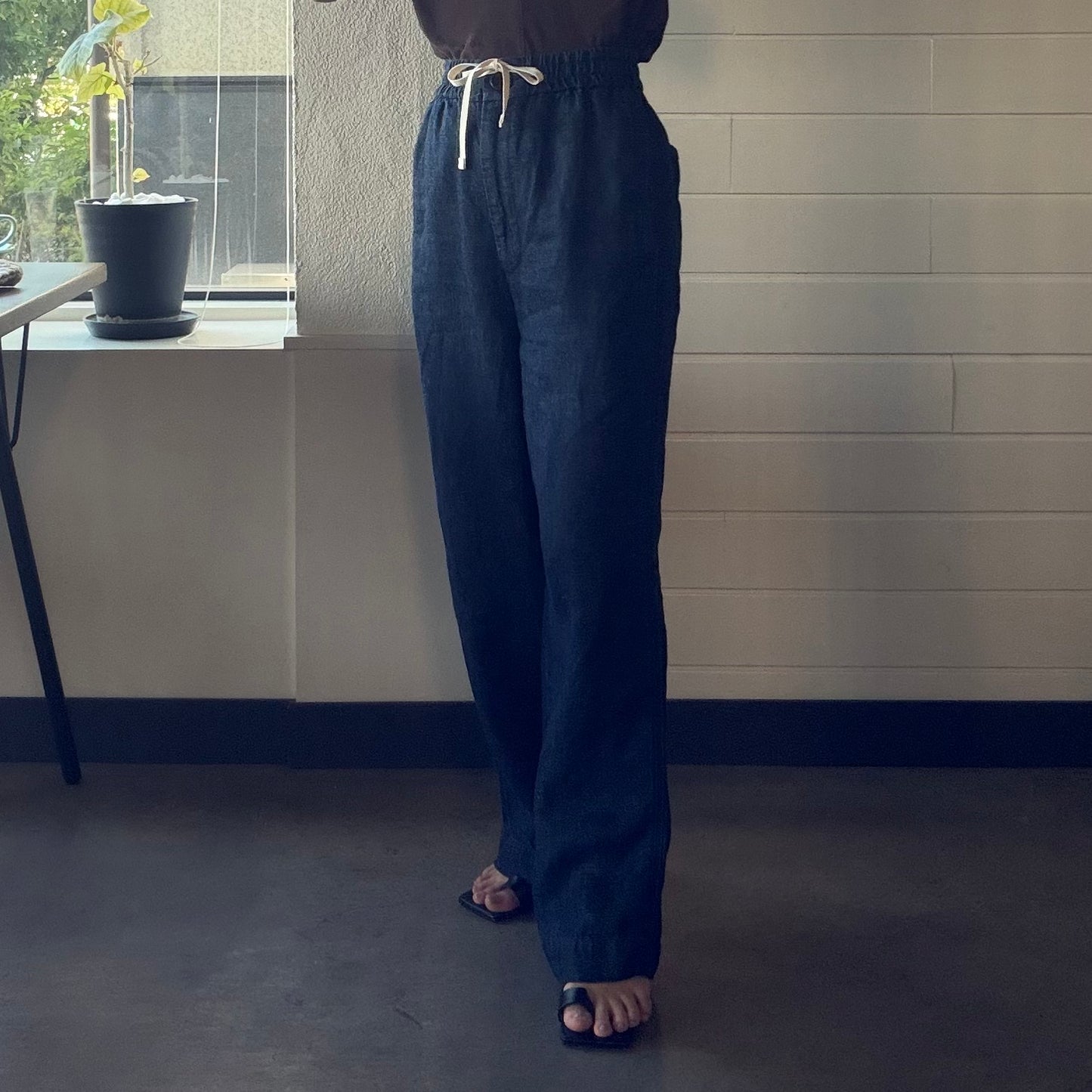 oblada(オブラダ) "LINEN DENIM PANTS" リネン デニム パンツ【S2610PT09】
