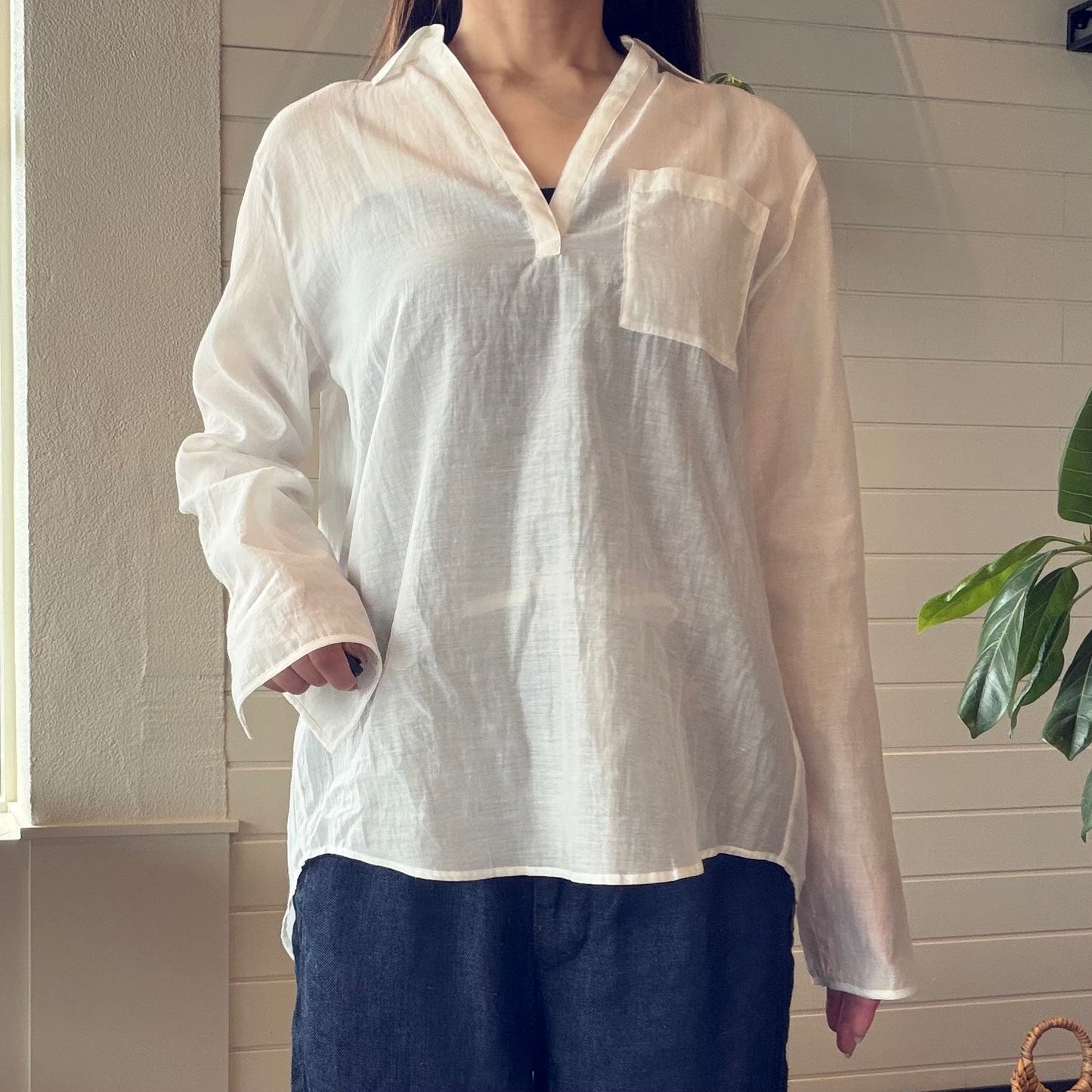 TICCA(ティッカ) レディースコットンシルクスキッパーシャツ【TBFS-112】
