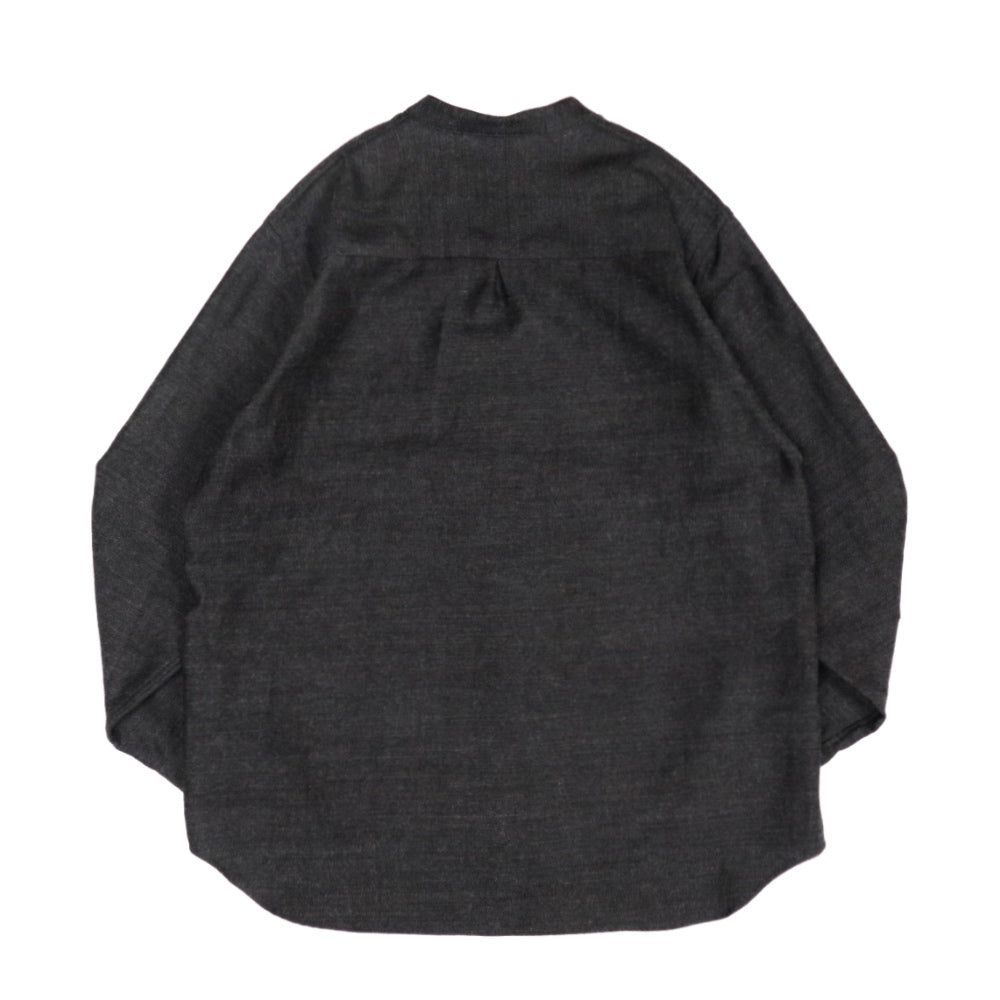 STILL BY HAND(スティル バイ ハンド)コットン ウール バンドカラーシャツ【SH02234】