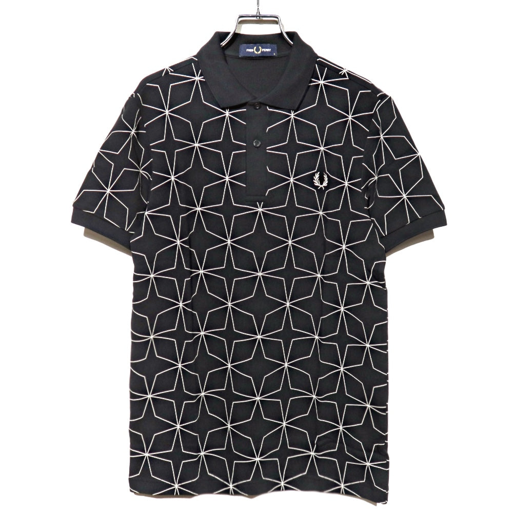 FRED PERRY(フレッドペリー) Geometric Fp Polo Shirt ジオメトリックプリント ポロシャツ【M7733】