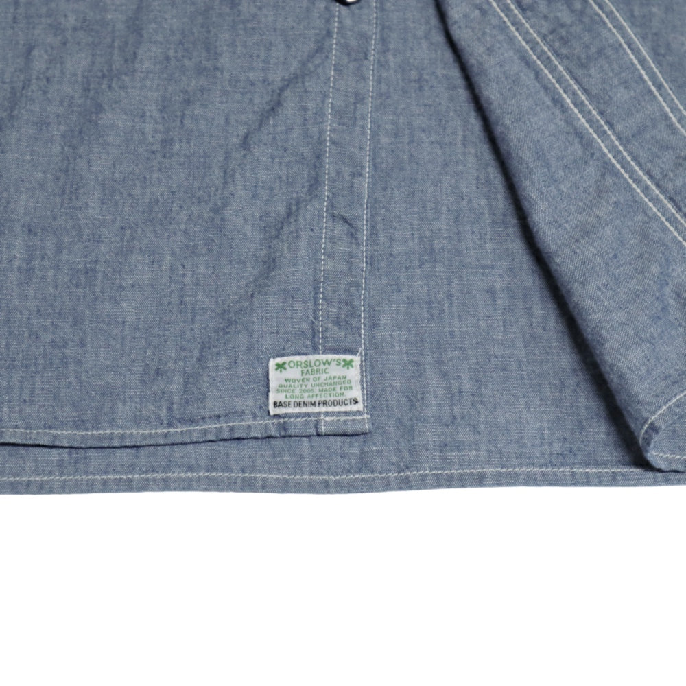 orSlow(オアスロウ) SHORT SLEEVE CHAMBRAY WORK SHIRT ショートスリーブ シャンブレー ワーク シャツ 【01-V8170-84】