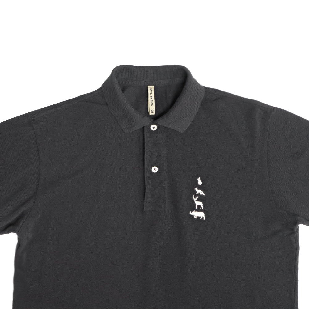 SCYE BASICS x Mountain Research(サイ ベーシックス×マウンテンリサーチ)コットン 鹿の子ポロシャツ【5124-21415】