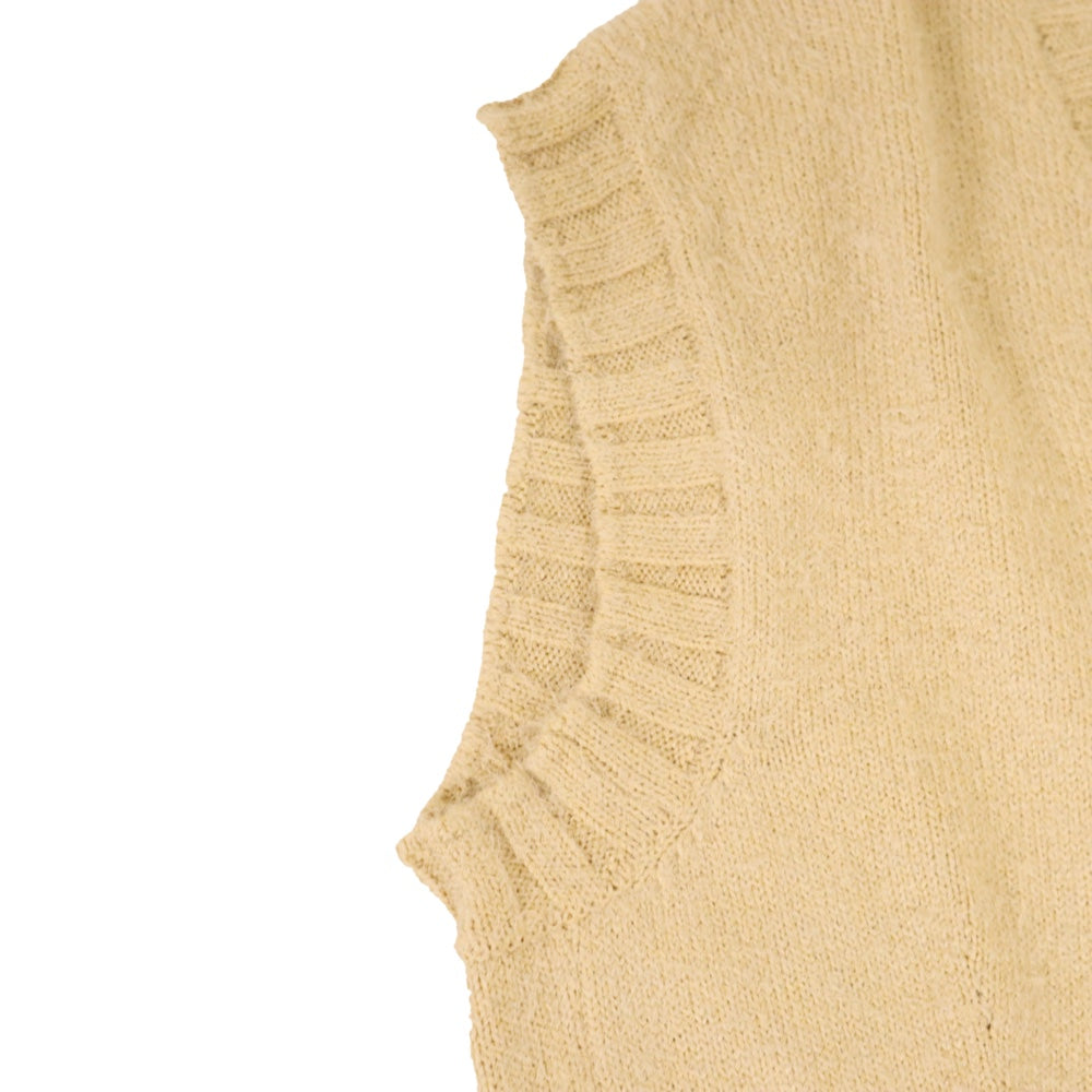 unfil(アンフィル)レディース コットン&シルクシャギーVネックベスト "cotton & silk shaggy V-neck vest"【WVSP-UW102】