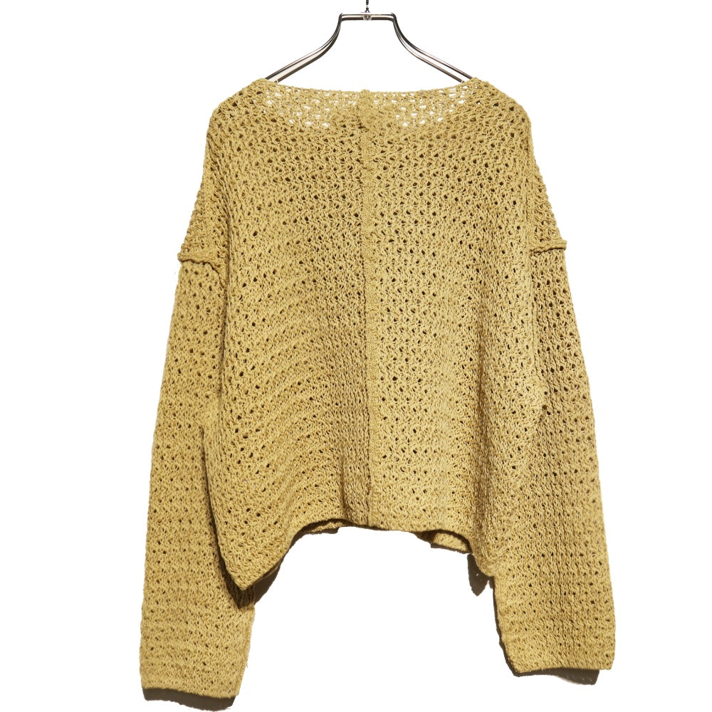 unfil(アンフィル)レディース ダブルハニカムメッシュスウェット "double honeycomb mesh sweater"【WVSP-UW110】