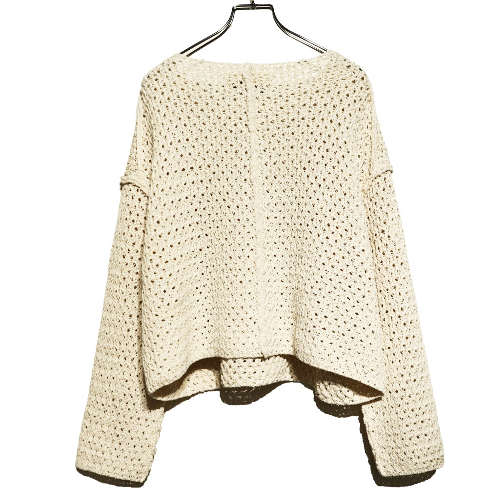 unfil(アンフィル)レディース ダブルハニカムメッシュスウェット "double honeycomb mesh sweater"【WVSP-UW110】